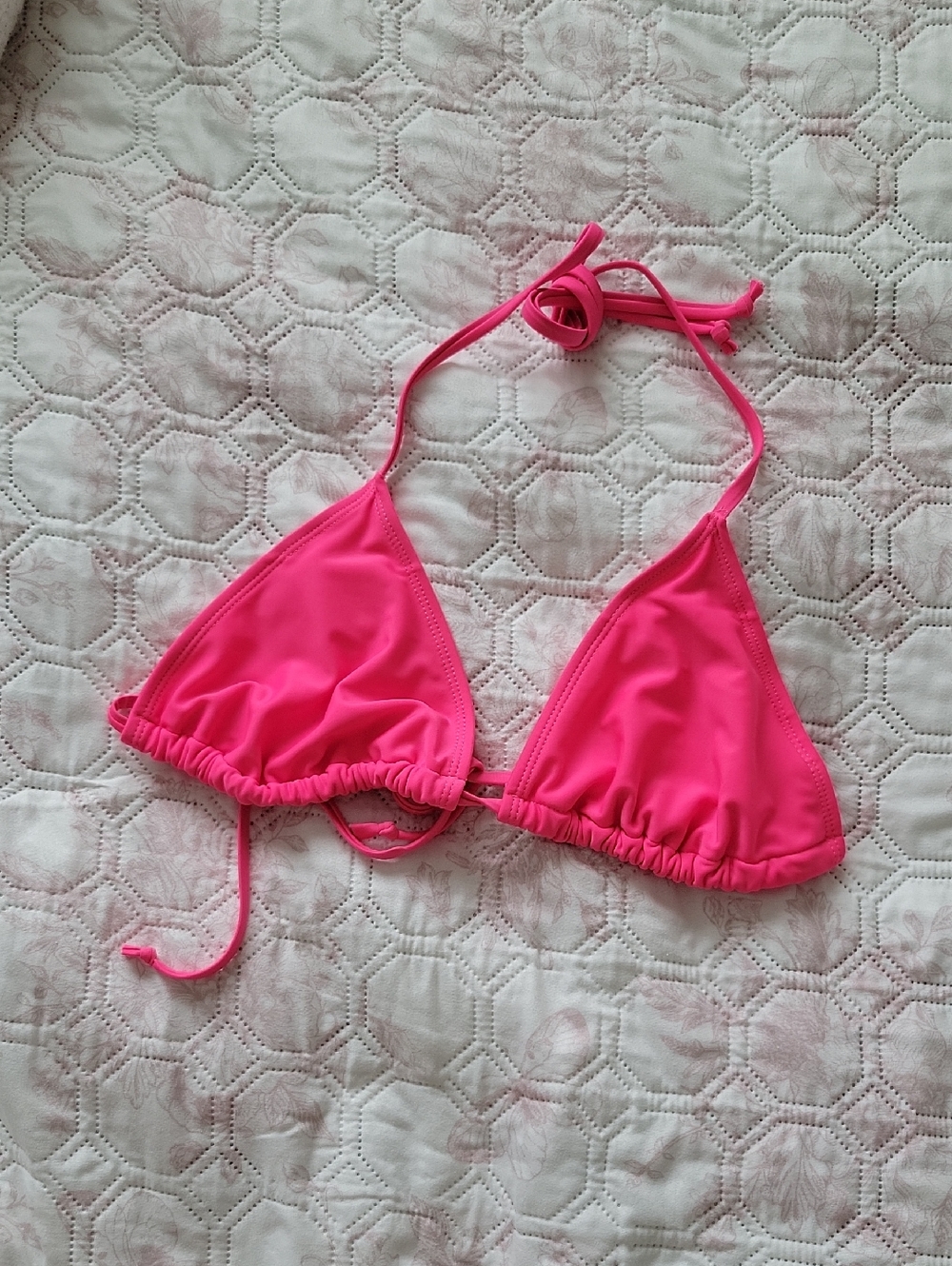 Ingear Hot Pink Triangle Bikini Top